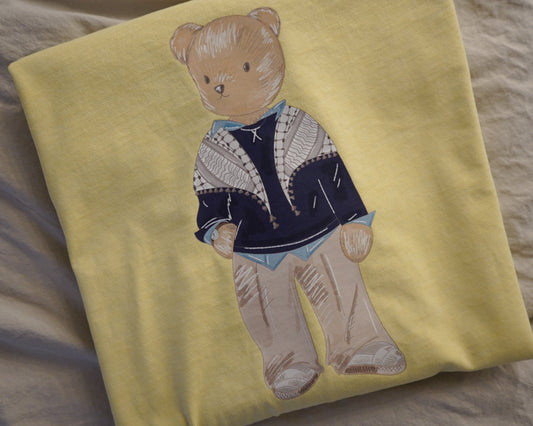 Butter Yellow Kuffiyeh Long Sleeve Tee