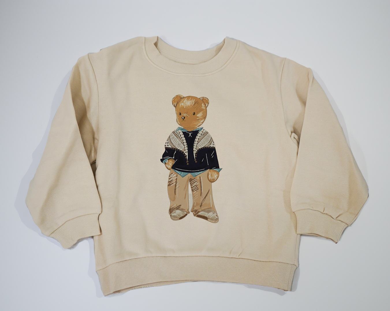 Kids Cream Kuffiyeh Crewneck