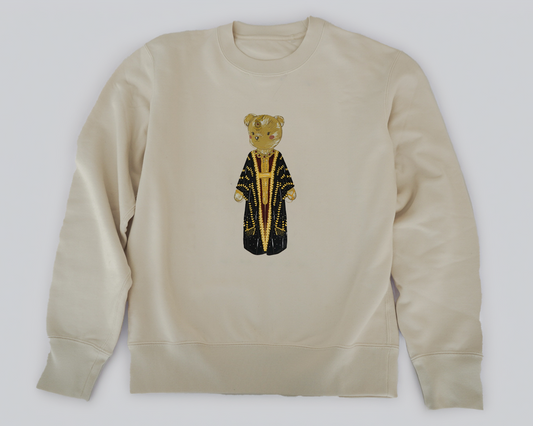 Cream Iraqi Hashmi Dress Crewneck